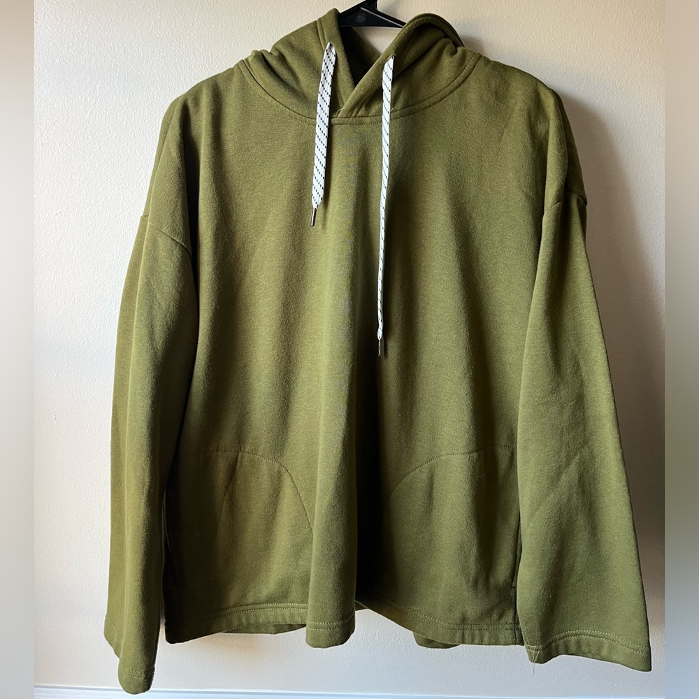 Olive Green Hoodie Size Large